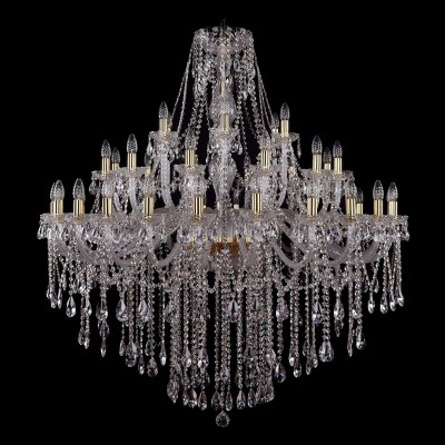 Большая хрустальная люстра Bohemia Ivele 1415/24+12+6/460-140/G Большая хрустальная люстра Bohemia Ivele 1415/24+12+6/460-140/G