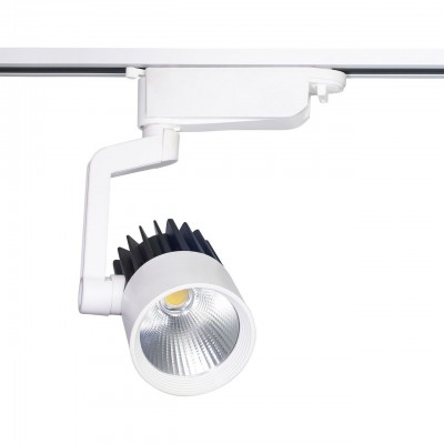 Трековый светильник белый d-8,2 h-23 Led24W (4000К) Kink light 6472 Трековый светильник белый d-8,2 h-23 Led24W (4000К) Kink light 6472