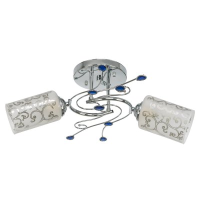 Потолочный светильник Экономсвет 6519/2B CH+BL Потолочный светильник Экономсвет 6519/2B CH+BL