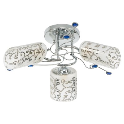 Потолочный светильник Экономсвет 6519/3B CH+BL Потолочный светильник Экономсвет 6519/3B CH+BL