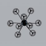 Люстра потолочная Lumion 6570/9C SMOKY