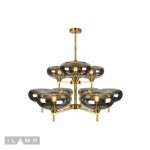 Подвесная люстра iLamp Rivoli 6607/9 Золотая