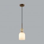 6625/1B MIDCENT ODL26 Подвесной светильник  бронзовый/белый/камень/металл IP20 E14 40W  220-240V LOLLA