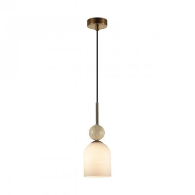 6625/1B MIDCENT ODL26 Подвесной светильник  бронзовый/белый/камень/металл IP20 E14 40W  220-240V LOLLA
