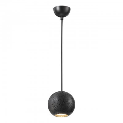 6626/1LU УЦЕНКА(НЕВОЗВРАТНЫЙ ТОВАР) HIGHTECH ODL24 177 черный/металл/травертин Подвесной светильник IP20 LED GU10 7W (не в комплекте) 220V TRAVERTINO