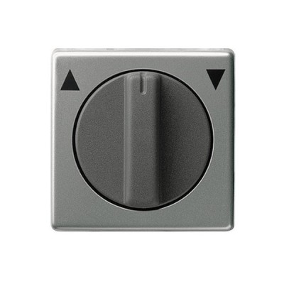 Gira E22 Сталь Накладка с ручкой для жалюзи (G66620)