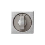 Gira S-55 Алюминий Накладка с ручкой для поворотных (в т.ч. и жалюзийных) переключателей, таймеров (G66626)