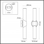 Настенный светильник Odeon light 6673/12WL MARBELLA