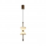 6685/7L L-VISION ODL26 Подвесной светильник бронзовый/ белый/алебастр/металл IP20 LED 7W 560Лм 3000K 220-240V FELIZ
