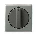 Gira E22 Сталь Накладка с ручкой для трехступенчатого переключателя (G66920)