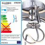 Светильник настенно-потолочный Globo 67823W