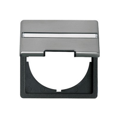 Gira E22 Сталь Промежуточная панель с вырезом 50*50 мм (G68120)