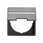 Gira E22 Сталь Промежуточная панель с вырезом 50*50 мм (G68120)