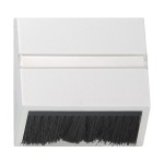 Gira S-55 Алюминий Накладка для приборов с квадратной центральной панелью и наклонным выход (G68226)