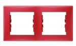 SE Sedna Красный Рамка 2-я горизонтальная (SDN5800341)