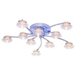 Люстра светодиодная Экономсвет 69313GL/10CR RC PURLED