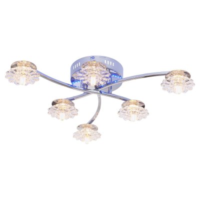 Люстра светодиодная Экономсвет 69313GL/6CR RC PURLED Люстра светодиодная Экономсвет 69313GL/6CR RC PURLED