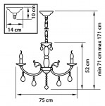 Люстра подвесная Lightstar 694081 Stregaro
