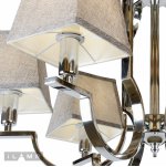 Подвесная люстра iLamp Hilton 6943-6 Хром+серый