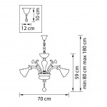 Люстра подвесная Lightstar 696062 Rosata