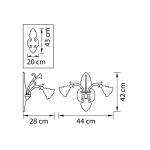 Светильник бра Lightstar 696622 Rosata
