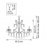 Люстра подвесная Lightstar 698165 Champa blu