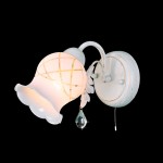 Светильник Eurosvet 70001/1 белый с золотом/прозрачный хрусталь