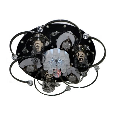 Люстра космос Экономсвет 70014/3BK WT+BK RC WTLED