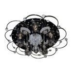 Люстра космос Экономсвет 70014/5BK WT+BK RC WTLED