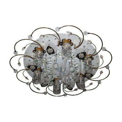 Люстра космос Экономсвет 70014/6WT WT+BK RC WTLED