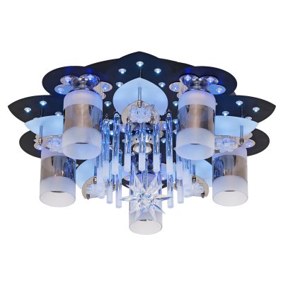 Люстра космос Экономсвет 70015/5+1CR+BK RC RBPLED