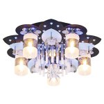 Люстра космос Экономсвет 70015/5+1CR+BK RC RBPLED