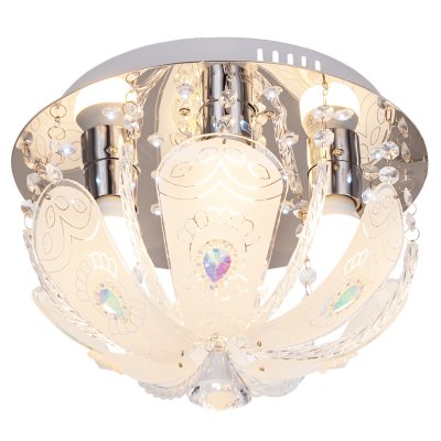 Люстра круглая Экономсвет 70018/4CR RC WTLED