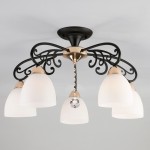 Светильник Eurosvet 70087/5 черный/золото