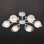 Люстра Eurosvet 70089/6 белый с серебром