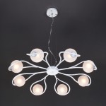 Люстра подвесная Eurosvet 70089/8 белый с серебром