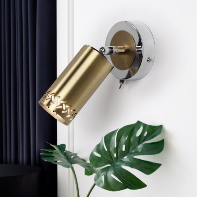 

Светильник настенно-потолочный спот Rivoli Alosia 7019-701 1* GU10 25 Вт поворотный с выключателем, 7019-701