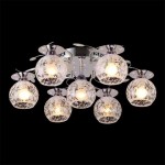 Светильник Eurosvet 70206/7 хром/синий+красный+фиолетовый