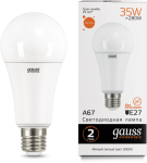 Лампа Gauss LED Elementary A67 35W E27 2670lm 3000K (70215)