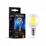 Лампочка светодиодная VG10-G1E14warm6W-F Voltega