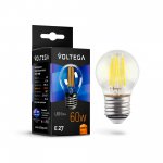Лампочка светодиодная VG10-G1E27warm6W-F Voltega