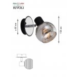 Светильник настенно-потолочный спот Rivoli Medeya 7029-701 1 х E14 40 Вт поворотный