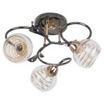 Потолочный светильник Экономсвет 70346/3BK+GD CL