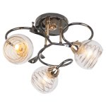 Потолочный светильник Экономсвет 70346/3BK+GD CL