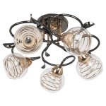 Потолочный светильник Экономсвет 70346/5BK+GD CL