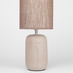 Настольная лампа Rivoli Ramona 7039-501 1 * Е14 40 Вт керамика коричневая с абажуром