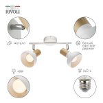 Светильник настенно-потолочный спот Rivoli Lorena 7052-702 2 х Е14 40 Вт поворотный