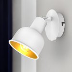 Светильник настенно-потолочный спот Rivoli Esmeree 7056-701 1 х Е14 40 Вт поворотный с выключателем