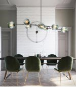 Люстра дизайнерская Delight 7058/7B black/smoky