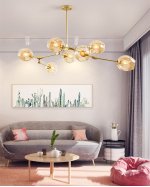 Люстра Delight 7058/7B gold/amber